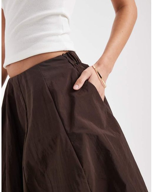 ASOS White Techy Volume Circle Skirt
