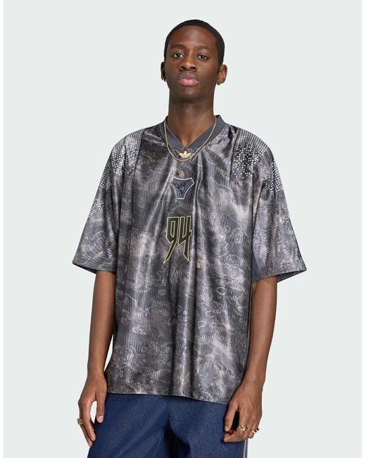 Adidas Originals Gray Adilenium Season 5 Eqt Jersey for men