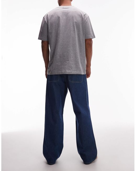 Gramicci Blue Stutter Loose Fit Denim Jeans for men