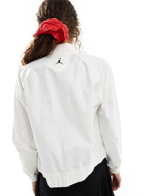 Nike White Jordan Varsity Jacket