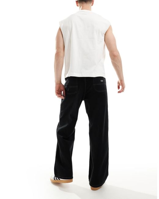 Jack & Jones – weite carpenter-hose in White für Herren