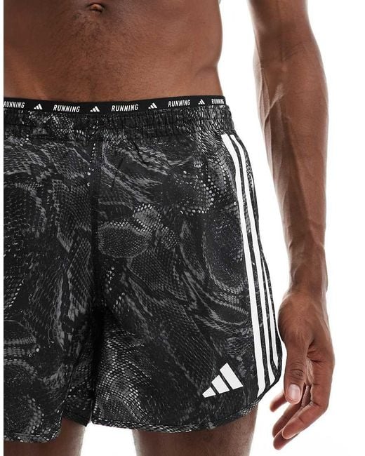 Adidas Originals Black Adidas Running Own The Run Shorts for men