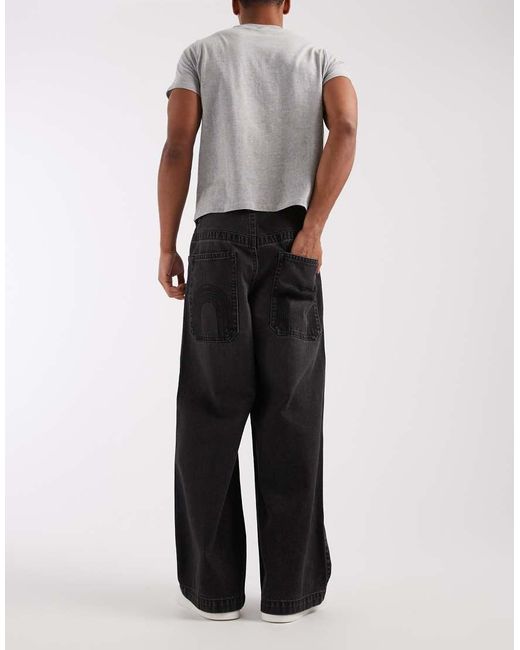 ASOS White Extreme baggy Jeans for men