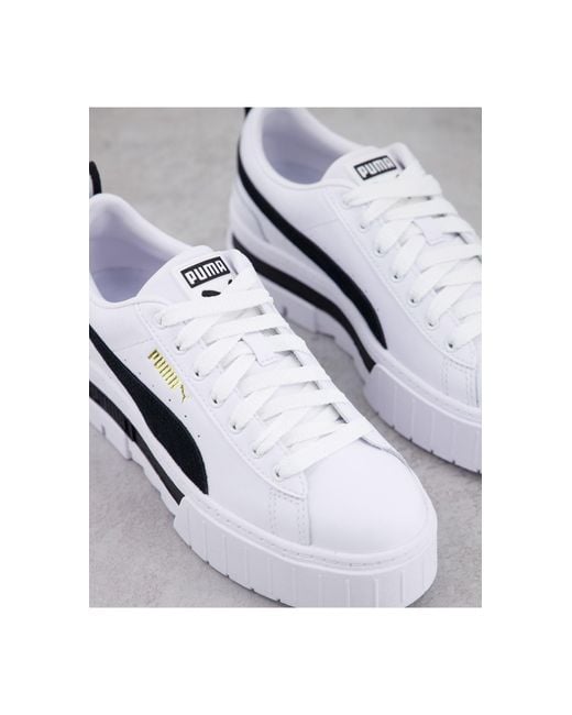Mayze - sneakers bianche e nere con plateauPUMA in Gomma di colore Bianco -  4% di sconto | Lyst