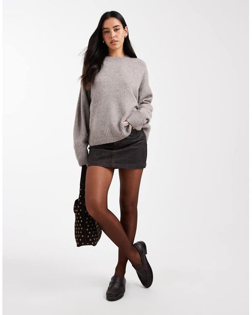 Vero Moda Gray Soft O-neck Sweater