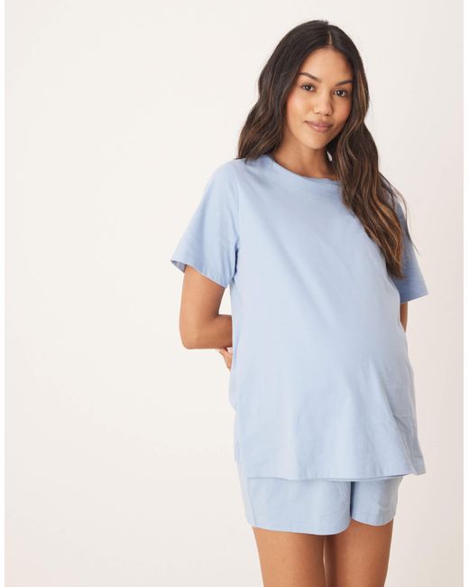 ASOS Blue Asos design maternity – mix & match – pyjama-t-shirt