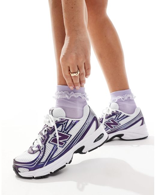 New Balance White 740 Trainers