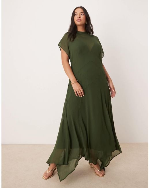 asos plus size green dress Babyboo Whitney Maxi Dress main image 0