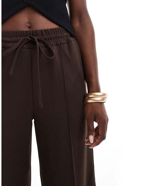 Vila Black Pintuck Wide Leg Trousers