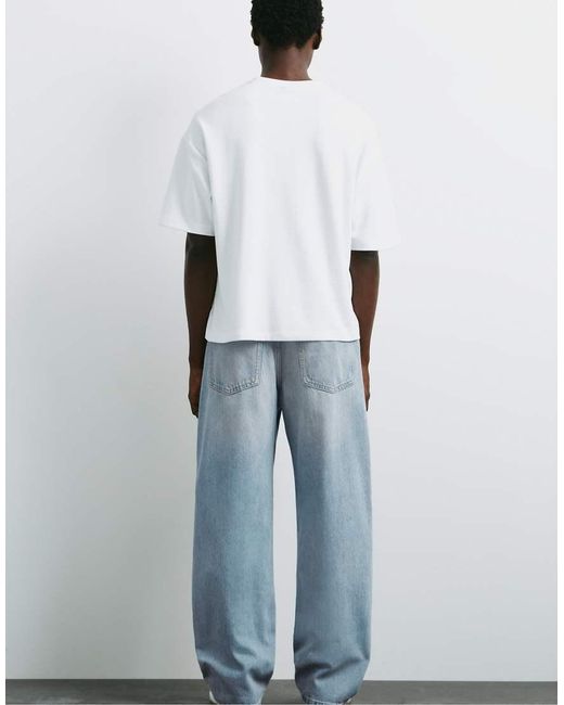 Pull&Bear Baggy Jeans in het Blue voor heren