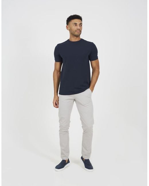 Brave Soul Blue Crew Neck T-Shirt for men
