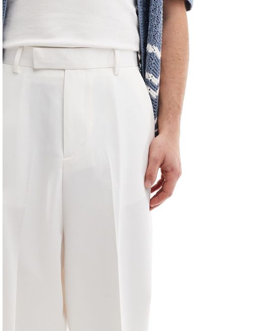ASOS Blue Smart Balloon Fit Trousers for men