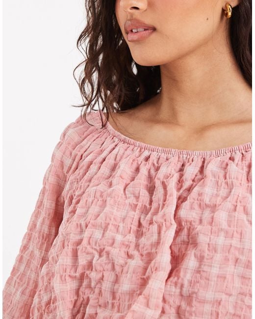 ASOS Pink Bubble Top