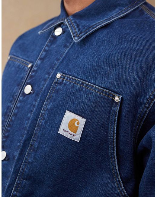 Carhartt Blue Og Double Front Denim Jacket for men