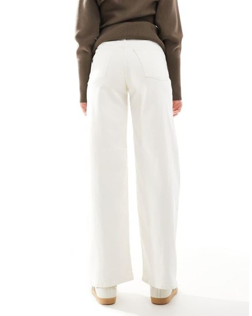 JJXX White Tokyo Wide Fit Jeans