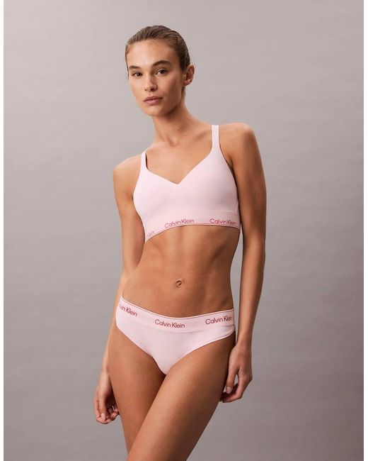Calvin Klein Pink Icon Cotton Modal Thong