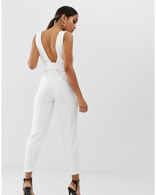 asos plunge jumpsuit