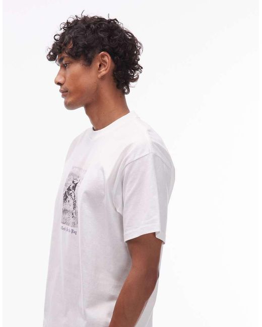 Carhartt White All Work And No Play Loose Fit T-shirt for men