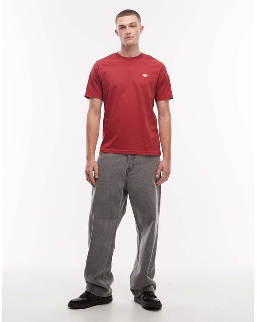 Dickies Red Mapleton Logo T-shirt for men