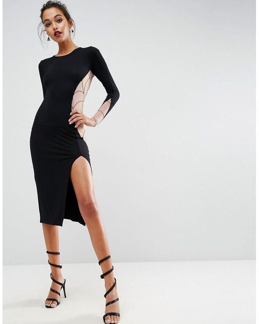 long sleeve boat neck black dress Zapakasa Women Black Boat Neck Long Formal Dress with Sleeves Chiffon  Mermaid Black Tie Dress main image 1