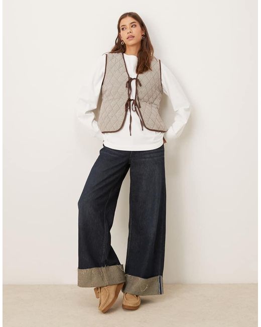 Glamorous Natural Quilted Vest