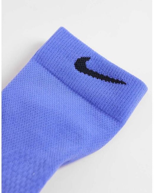 Nike Blue Running 1 Pack Swoosh Crew Socks for men
