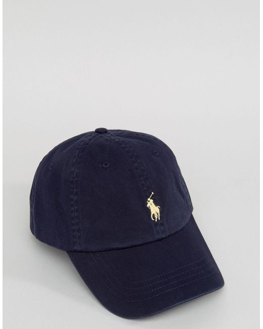 ralph lauren cap navy blue