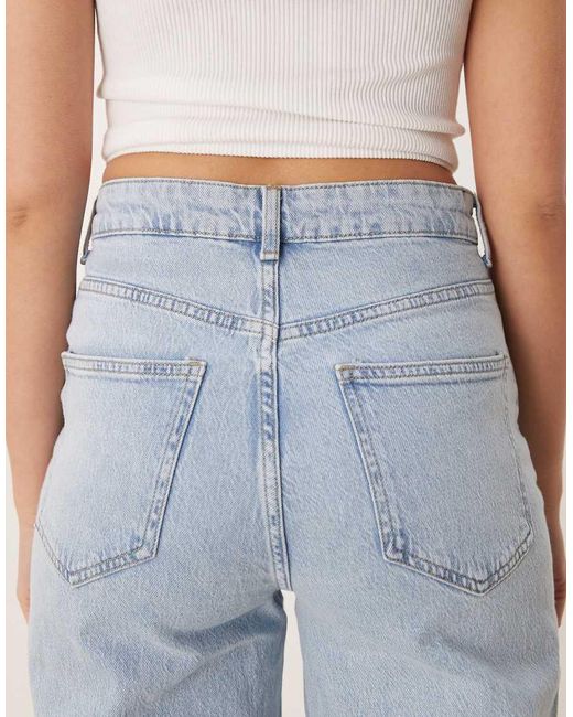 Vila Blue Freya High Waist Wide Leg Jean