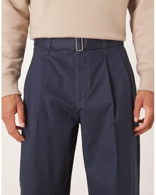 ASOS Blue Loose Trousers for men