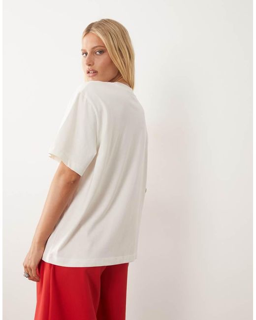 ASOS Red Oversized T-Shirt With Summer Sundae Graphic