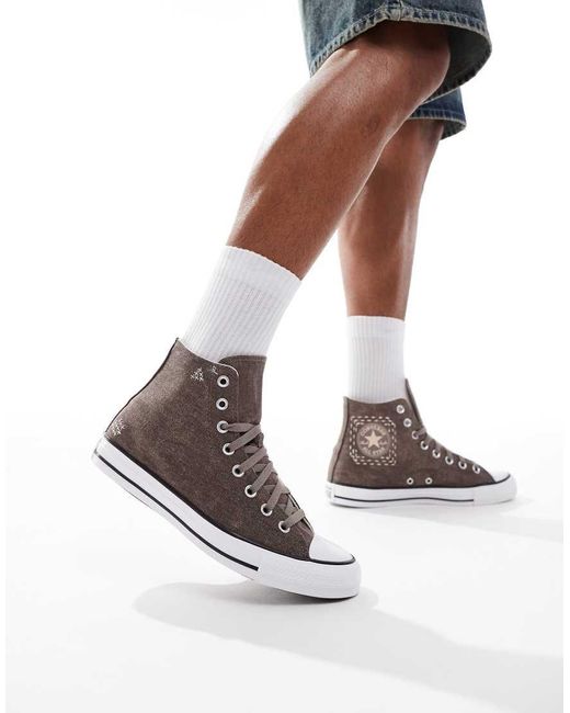 Converse White Chuck Taylor All Star Hi Trainers for men