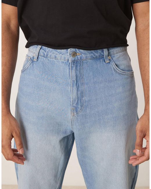 Reclaimed (vintage) Blue Denim Relaxed Bootcut Flare Jean for men