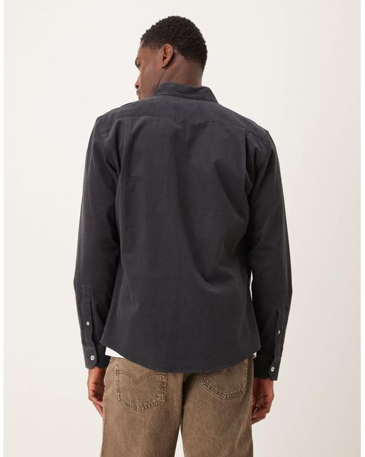 Mango – cord-hemdjacke in Blue für Herren