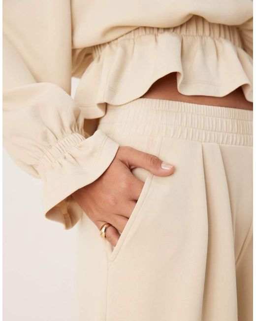 ASOS Natural Cupro Super Wide Leg jogger