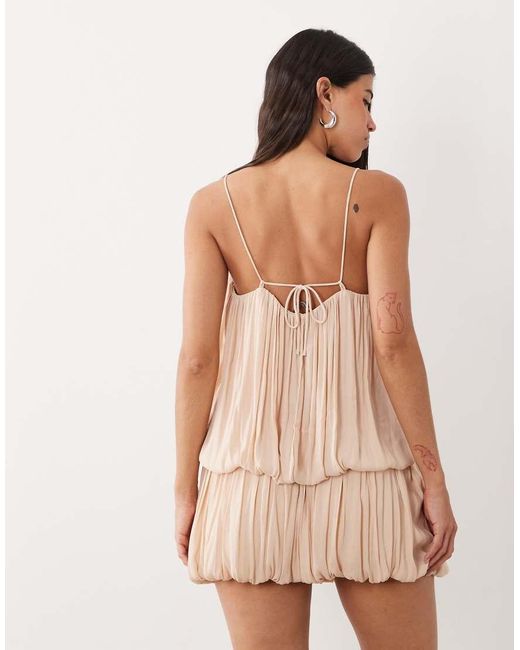 Gina Tricot Natural Mini Strappy Dress