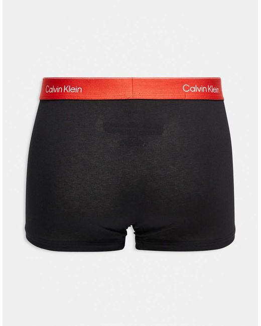 Calvin Klein Black Icon Cotton Stretch 5 Pack Trunks for men