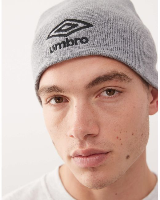 Umbro – basic – strickmütze in Gray für Herren