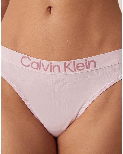 Calvin Klein Pink Extra Soft Cotton Thong