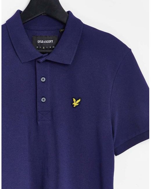 Lyle & Scott Blue Polo for men