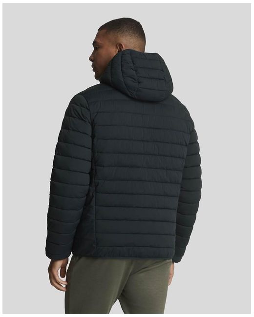 Lyle & Scott Blue Jackets Stretch Lightweight Quilted Jacket for men