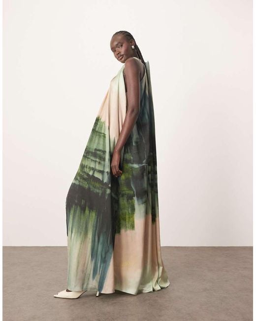 ARRANGE Multicolor Halterneck Full Maxi Dress