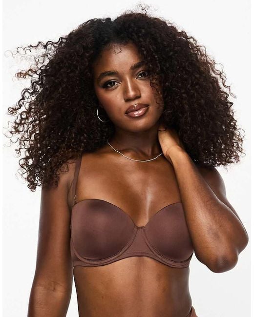 ASOS Brown Moulded Multiway Underwired Bra