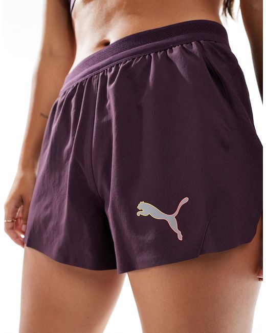 PUMA Purple Run Ultraweave Velocity 3" Running Shorts