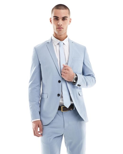 Jack & Jones Blue Slim Fit Suit Jacket for men