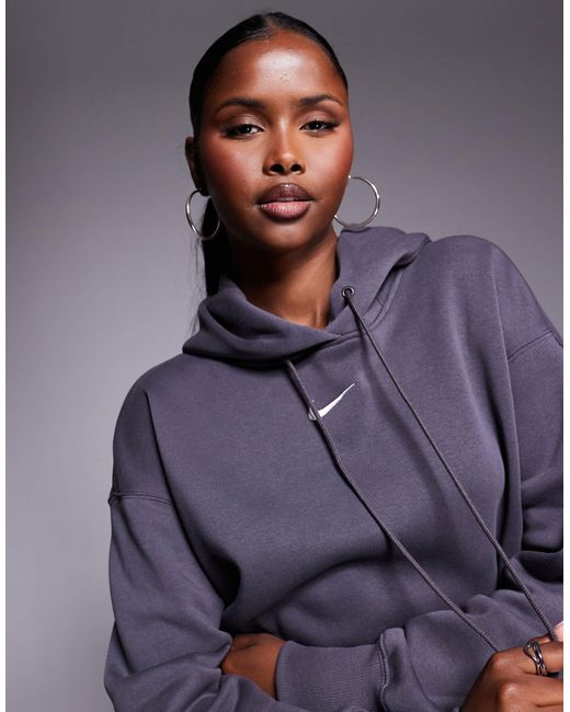 Nike Purple – phoenix fleece – oversize-kapuzenpullover