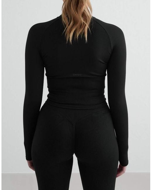 Aim'n Black Shape Seamless Zip Jacket