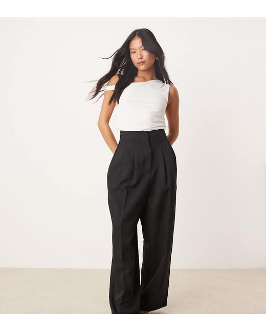 Miss Selfridge Black Tailored Barrel Leg Trouser