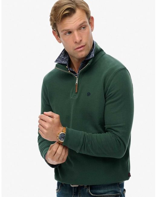 Preppy - pull à col zippé - émail Superdry pour homme en coloris Green