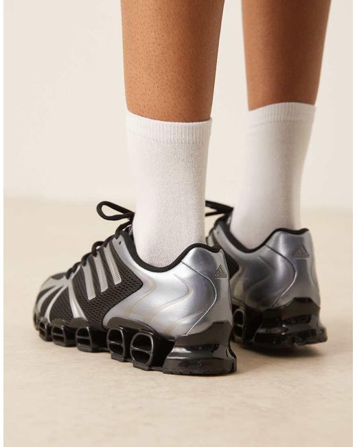 Zapatillas Negras Y Gris Acero Metalizado Mega Ghostride De -Negro Adidas Originals de color Black