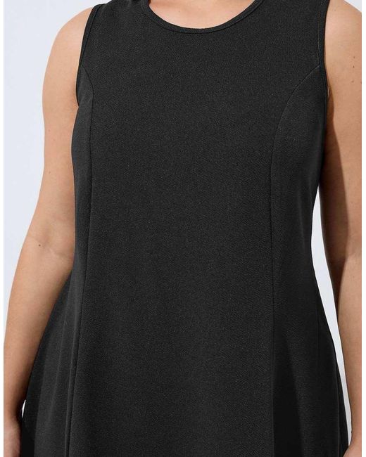 Yours Clothing Black Seam Detail Mini Dress